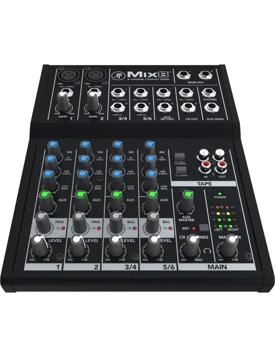  MACKIE MIX8 MIX - Kompakt 8 Kanäle, 10 Eingänge|MusicGoodDeal 