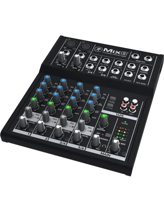  MACKIE MIX8 MIX - Kompakt 8 Kanäle, 10 Eingänge|MusicGoodDeal 