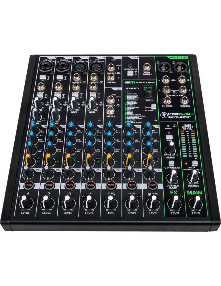  MACKIE PROFX10V3 PROFXV3 - USB 10 canales + efectos|MusicGoodDeal 