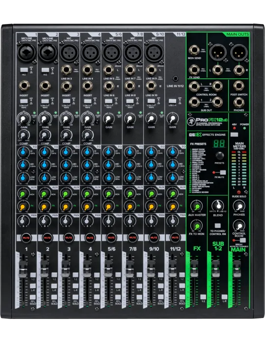  MACKIE PROFX12V3 PROFXV3 - USB 12 canales + efectos|MusicGoodDeal 
