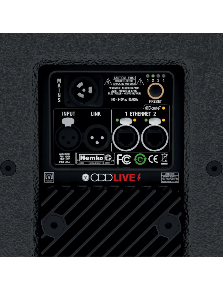  MARTIN AUDIO CDD-LIVE15B   Front-Return - 2 way 15" amplified Dante|MusicGoodDeal 