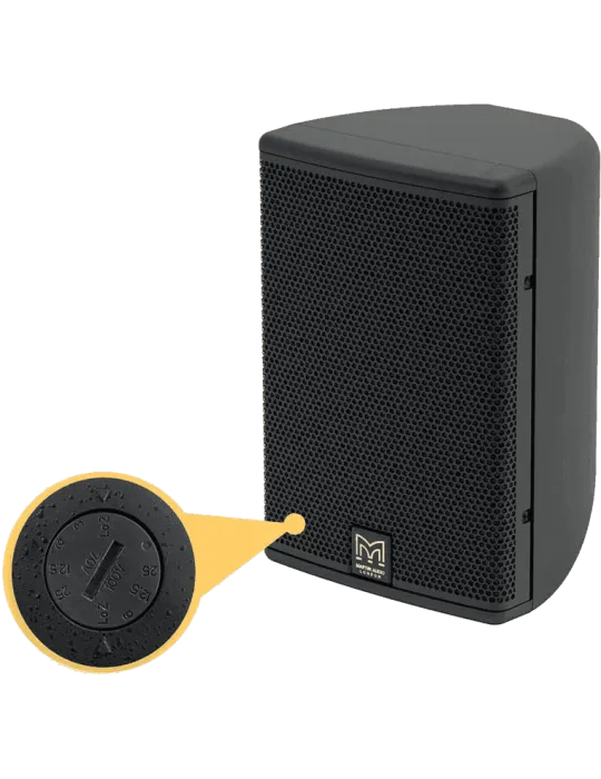  MARTIN AUDIO CDD5BTX-WR Tropenfeste Lautsprecher - Koaxial 5"/0,7" umschaltbar 100v schwarz|MusicGoodDeal 