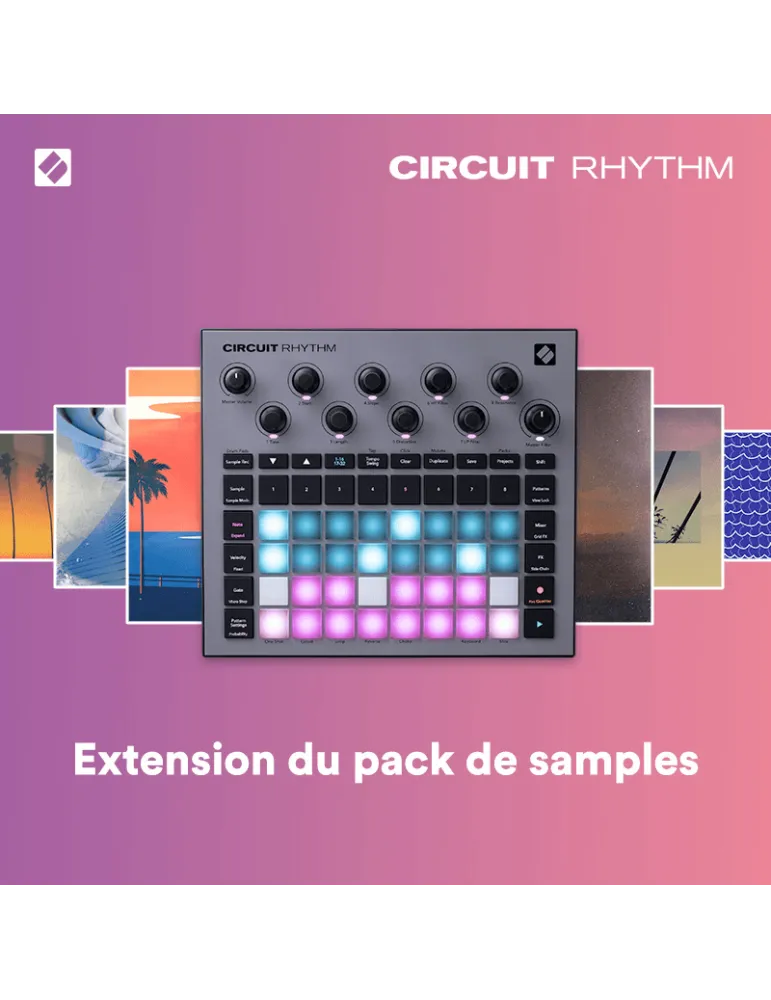  NOVATION CIRCUIT-RTM Drumcomputer mit RGB-Matrix|MusicGoodDeal 