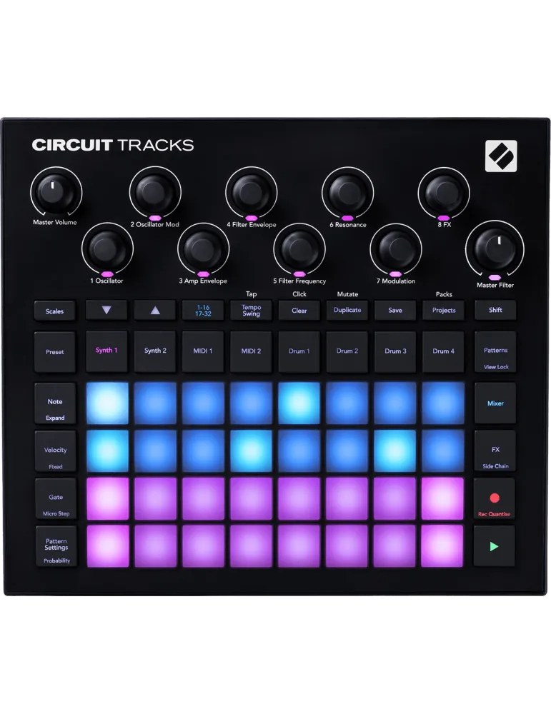 NOVATION CIRCUIT-TRKS Groovebox mit RGB-Matrix|MusicGoodDeal 