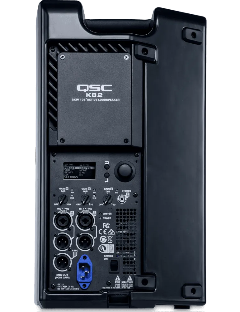  QSC K8.2 Speakers - Active 2-way 1 x 8" 1000W RMS|MusicGoodDeal 