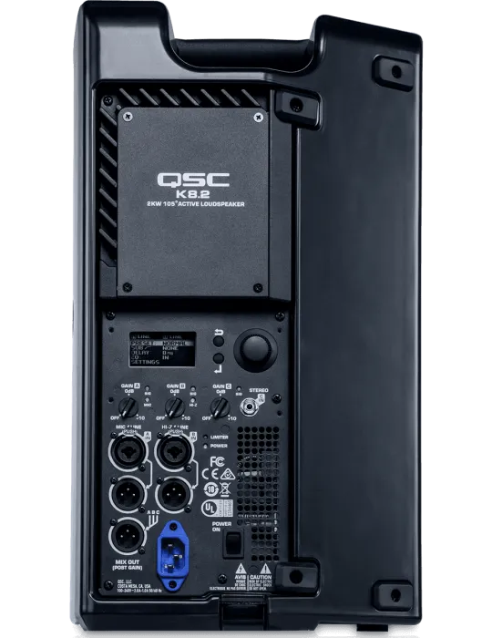  QSC K8.2 Speakers - Active 2-way 1 x 8" 1000W RMS|MusicGoodDeal 