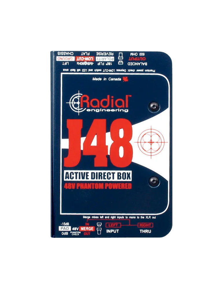  RADIAL ENGINEERING J48 Direktboxen - aktive D.I.|MusicGoodDeal 