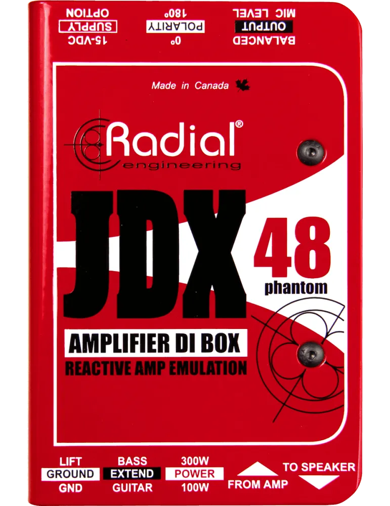  RADIAL ENGINEERING JDX Direct boxes - Active I.D. / HP simulator|MusicGoodDeal 