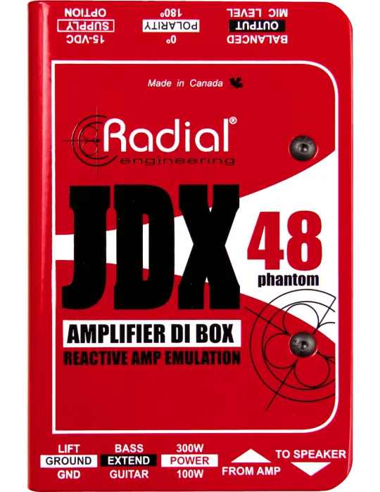  RADIAL ENGINEERING JDX Direct boxes - Active I.D. / HP simulator|MusicGoodDeal 