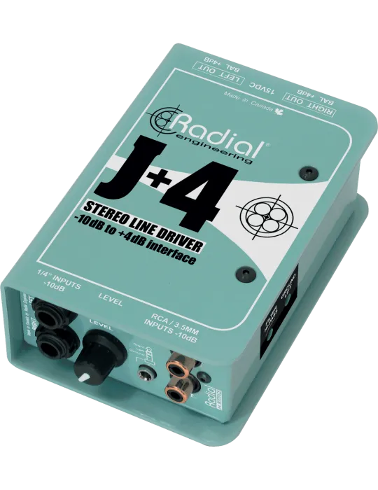  RADIAL ENGINEERING J+4 Direct boxes - Stereo converter - 10/+4dB|MusicGoodDeal 