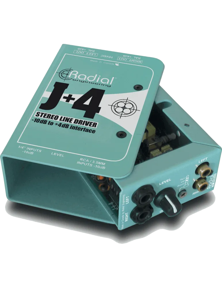  RADIAL ENGINEERING J+4 Direct boxes - Stereo converter - 10/+4dB|MusicGoodDeal 