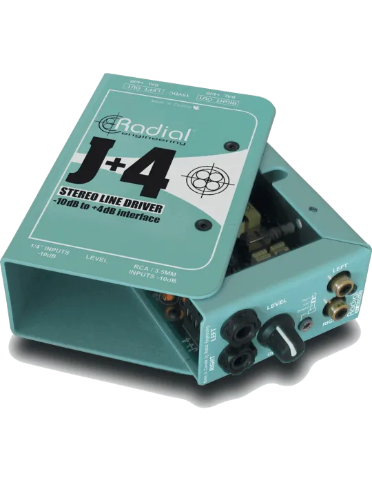  RADIAL ENGINEERING J+4 Direct boxes - Stereo converter - 10/+4dB|MusicGoodDeal 