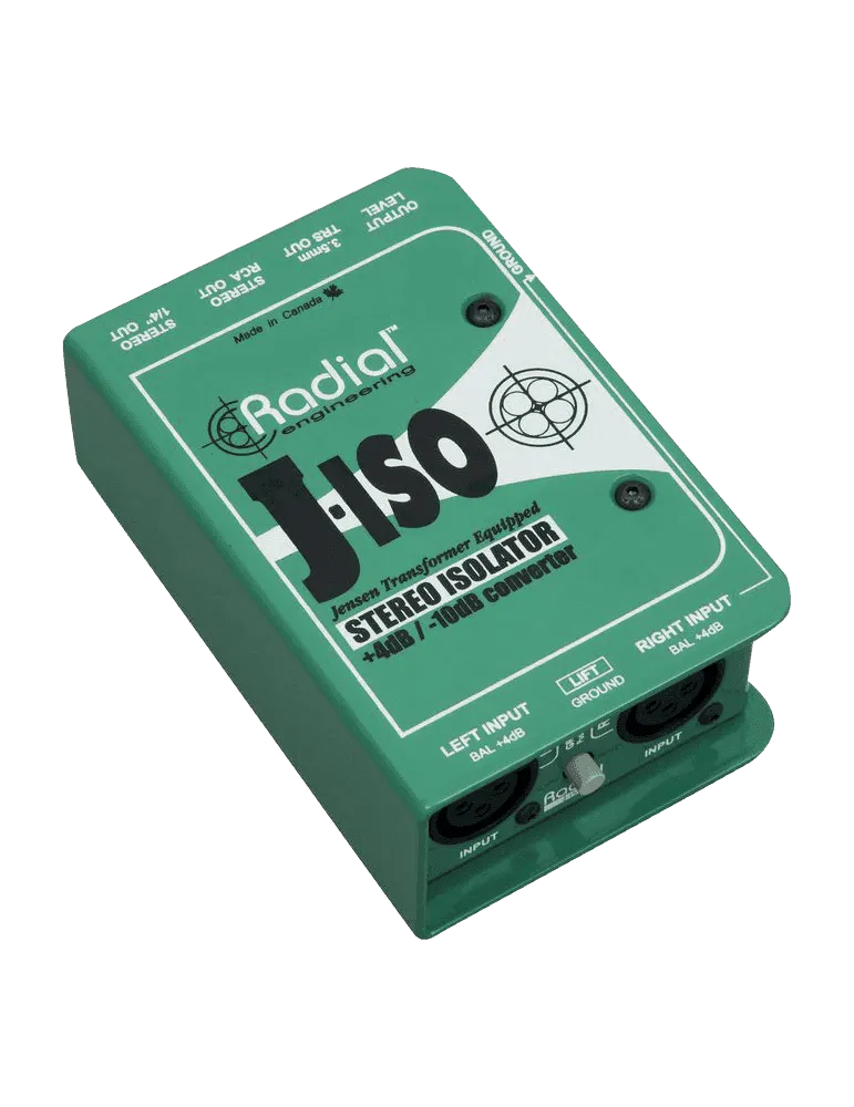  RADIAL ENGINEERING J-ISO Direct boxes - Stereo converter +4/-10dB|MusicGoodDeal 