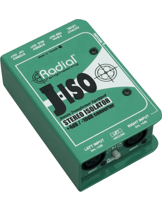  RADIAL ENGINEERING J-ISO Direct boxes - Stereo converter +4/-10dB|MusicGoodDeal 