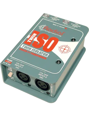  RADIAL ENGINEERING TWIN-ISO DI-Boxen - Line Isolator + 4dB Stereo|MusicGoodDeal 