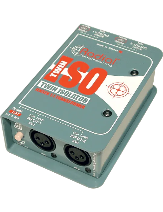  RADIAL ENGINEERING TWIN-ISO Direct boxes - Line isolator + 4dB stereo|MusicGoodDeal 