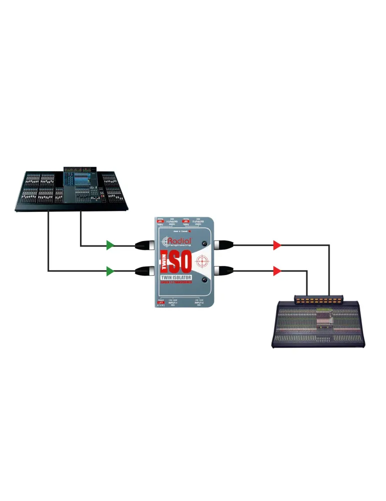  RADIAL ENGINEERING TWIN-ISO Direct boxes - Line isolator + 4dB stereo|MusicGoodDeal 