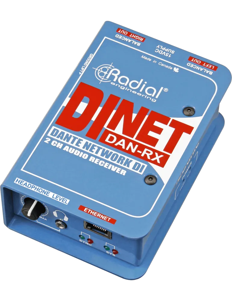  RADIAL ENGINEERING DAN-RX Direct boxes - DI receiver DANTE stereo|MusicGoodDeal 
