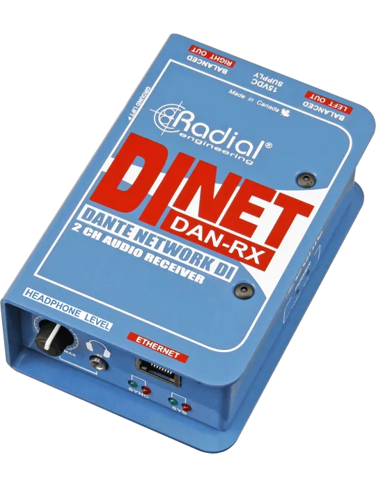  RADIAL ENGINEERING DAN-RX Direct boxes - DI receiver DANTE stereo|MusicGoodDeal 