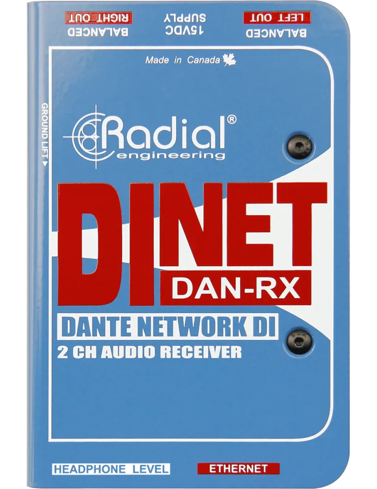  RADIAL ENGINEERING DAN-RX Direct boxes - DI receiver DANTE stereo|MusicGoodDeal 