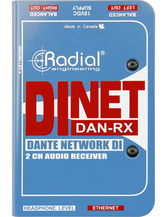  RADIAL ENGINEERING DAN-RX Direct boxes - DI receiver DANTE stereo|MusicGoodDeal 
