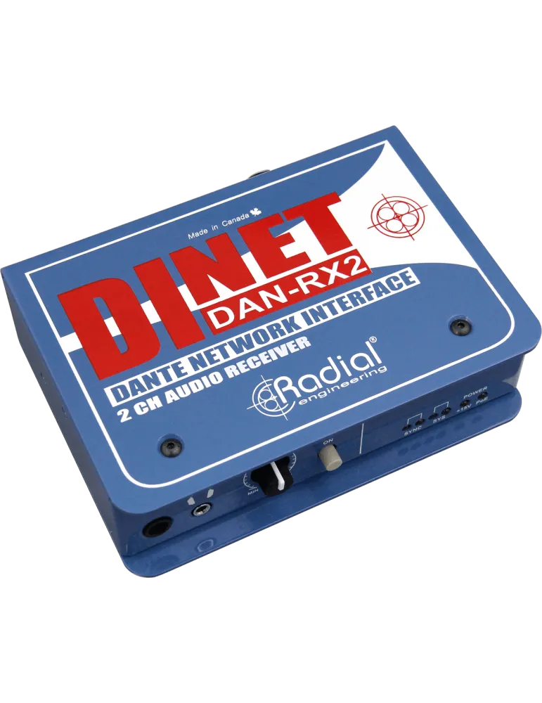  RADIAL ENGINEERING DAN-RX2 Cajas directas - Receptor DANTE de 2 canales|MusicGoodDeal 