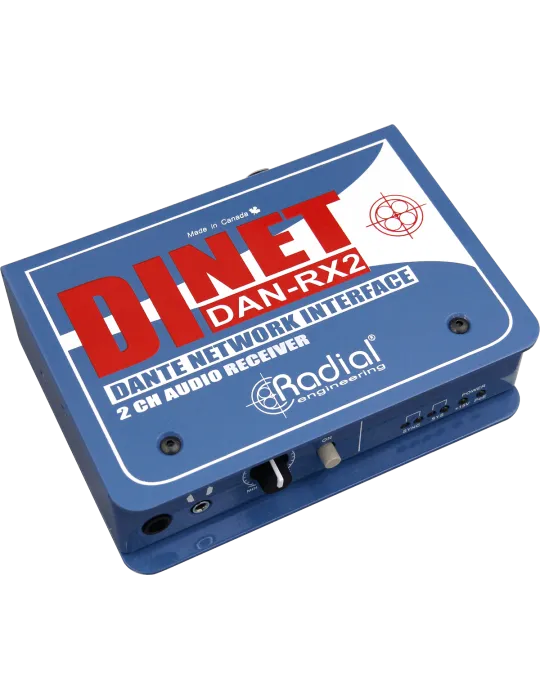  RADIAL ENGINEERING DAN-RX2 Cajas directas - Receptor DANTE de 2 canales|MusicGoodDeal 