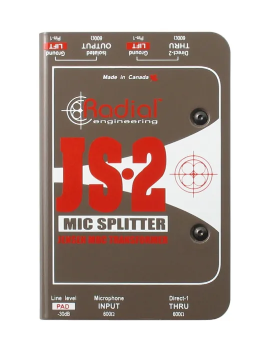  RADIAL ENGINEERING JS2 Splitters - 1 Eingang / 2 Ausgänge|MusicGoodDeal 