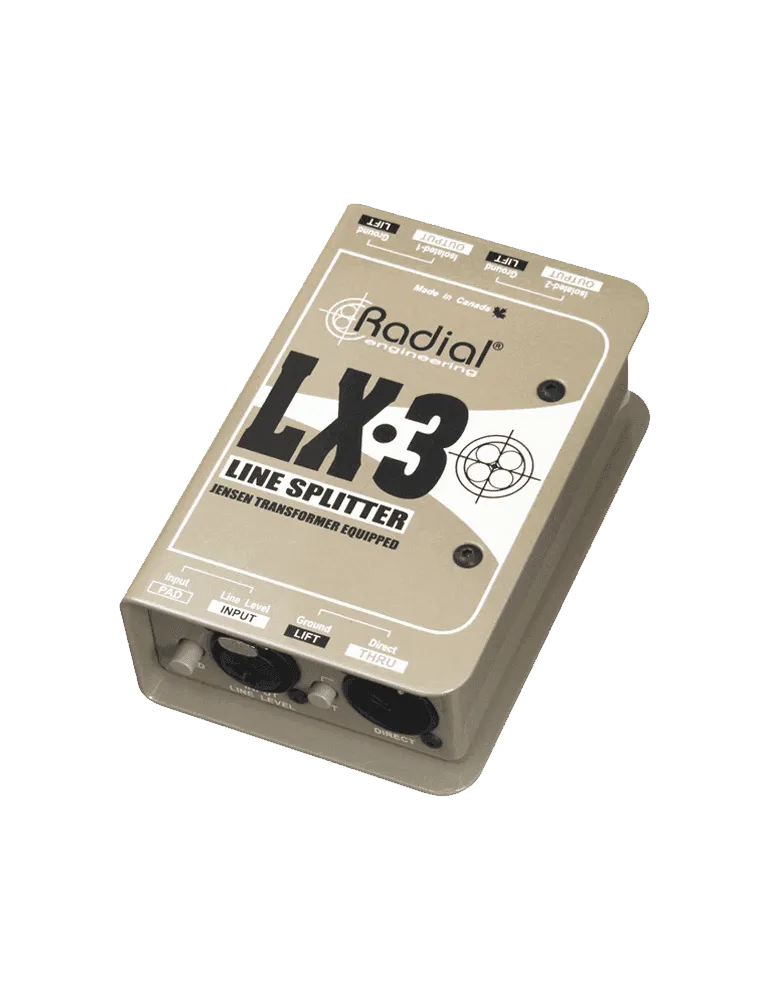 RADIAL ENGINEERING LX3 Splitters - Splitter mit Leitungspegel 3 Ausgänge|MusicGoodDeal 