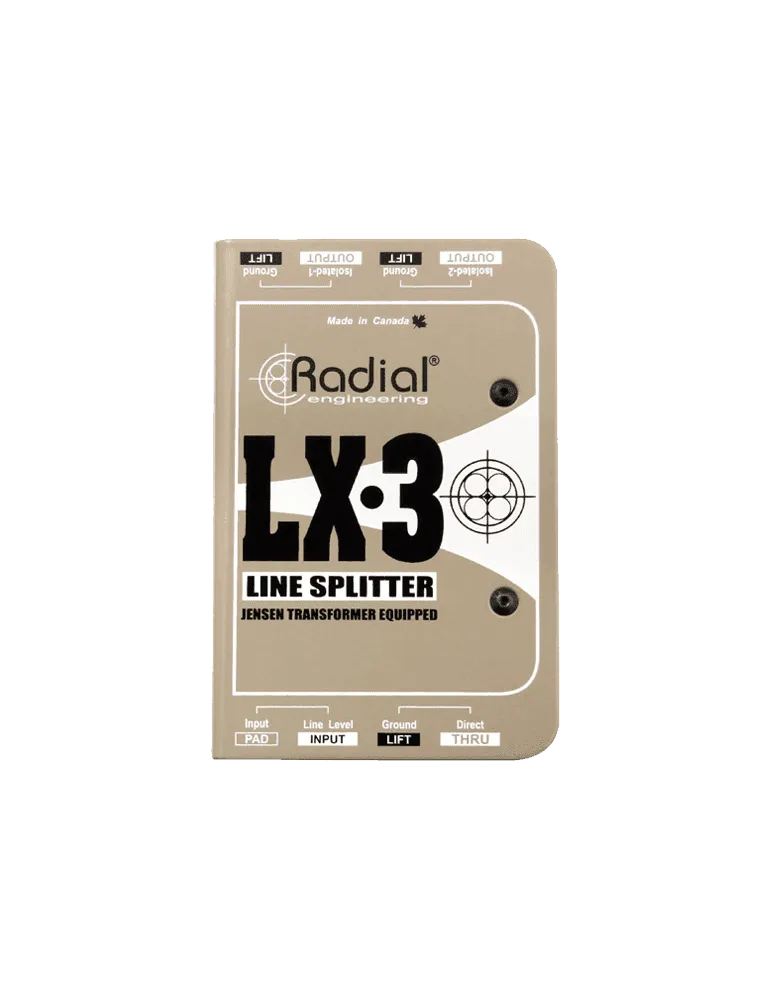  RADIAL ENGINEERING LX3 Splitters - Splitter mit Leitungspegel 3 Ausgänge|MusicGoodDeal 