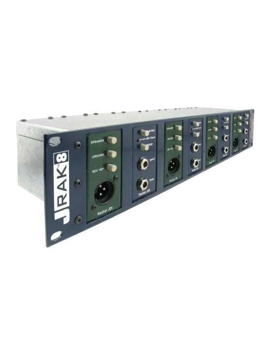  RADIAL ENGINEERING JRACK-8 Accessories - Rack adapter 2 u for 8 I.D.|MusicGoodDeal 