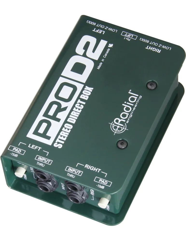  RADIAL ENGINEERING PRO-D2 Direct boxes - Stereo passive D.I.|MusicGoodDeal 