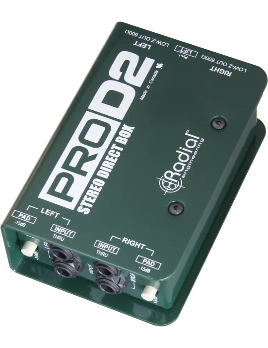  RADIAL ENGINEERING PRO-D2 Direct boxes - Stereo passive D.I.|MusicGoodDeal 