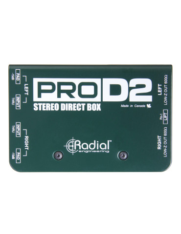  RADIAL ENGINEERING PRO-D2 DI-Boxen - Passive D.I. Stereo|MusicGoodDeal  2