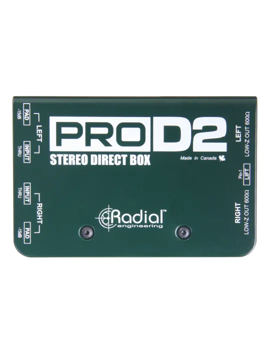  RADIAL ENGINEERING PRO-D2 Direct boxes - Stereo passive D.I.|MusicGoodDeal 