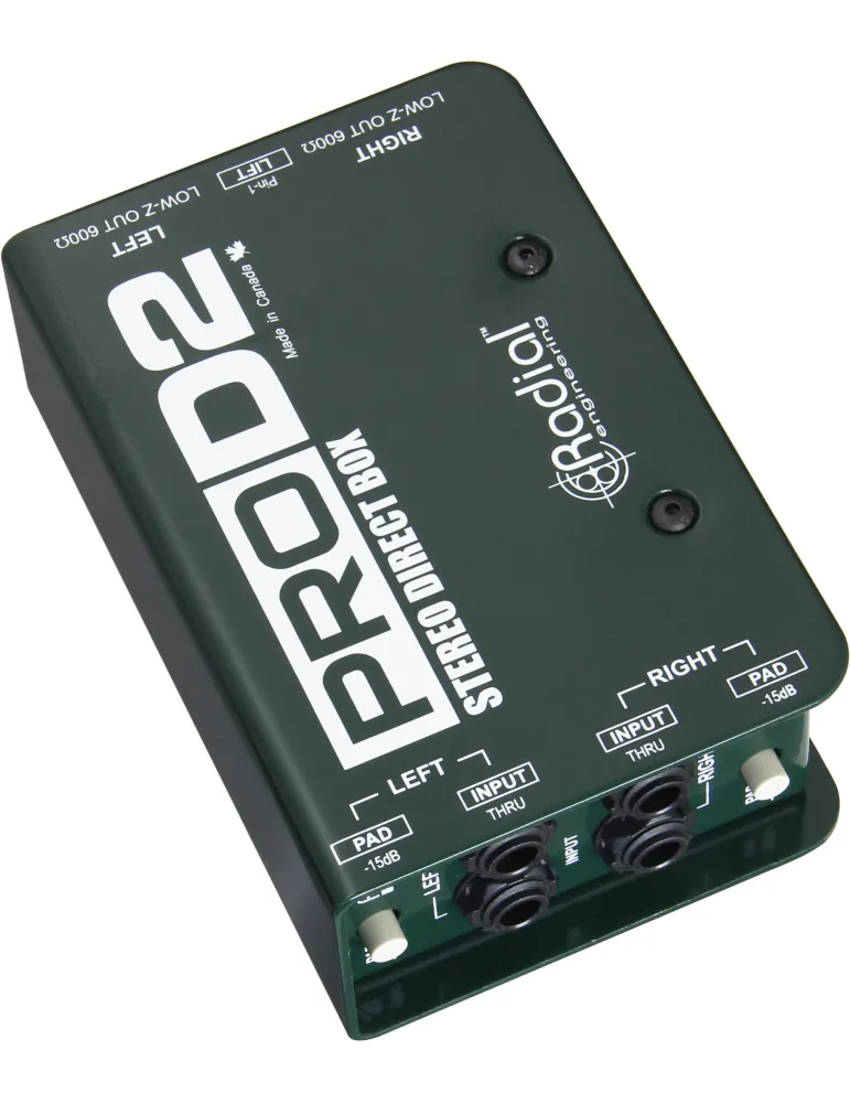  RADIAL ENGINEERING PRO-D2 Direct boxes - Stereo passive D.I.|MusicGoodDeal 