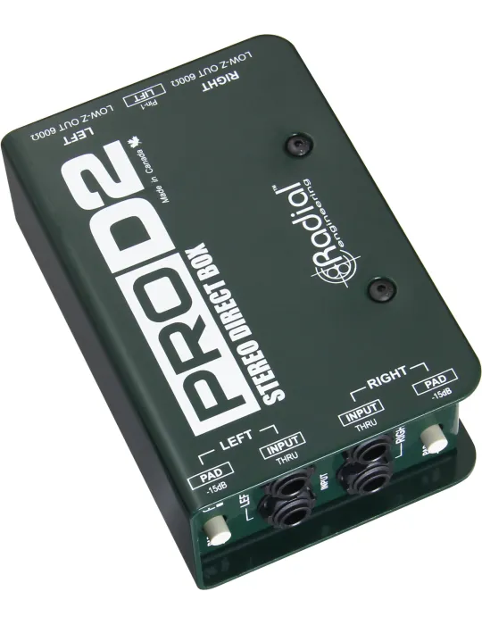  RADIAL ENGINEERING PRO-D2 Direct boxes - Stereo passive D.I.|MusicGoodDeal 