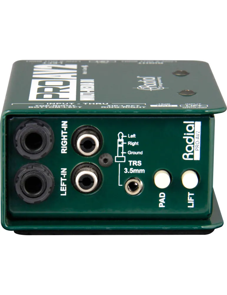  RADIAL ENGINEERING PRO-AV2 Direct boxes - Stereo multimedia passive D.I.|MusicGoodDeal 