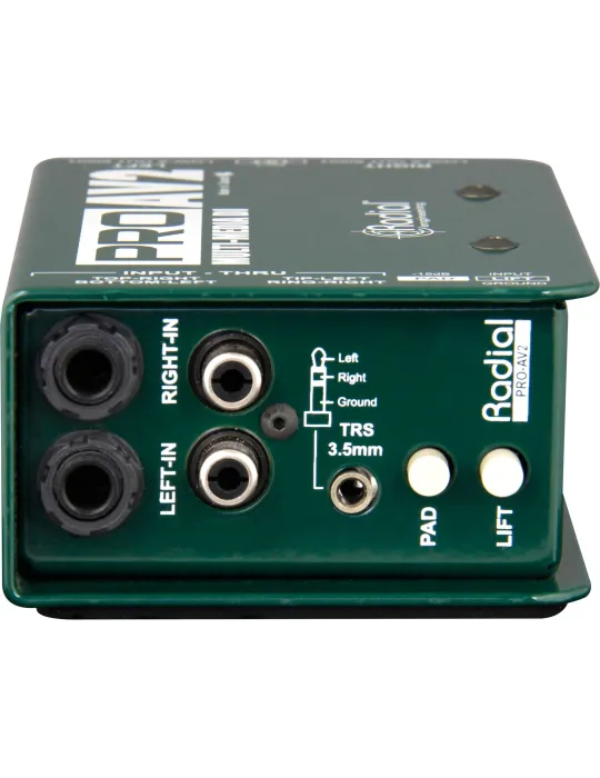  RADIAL ENGINEERING PRO-AV2 Direct boxes - Stereo multimedia passive D.I.|MusicGoodDeal 