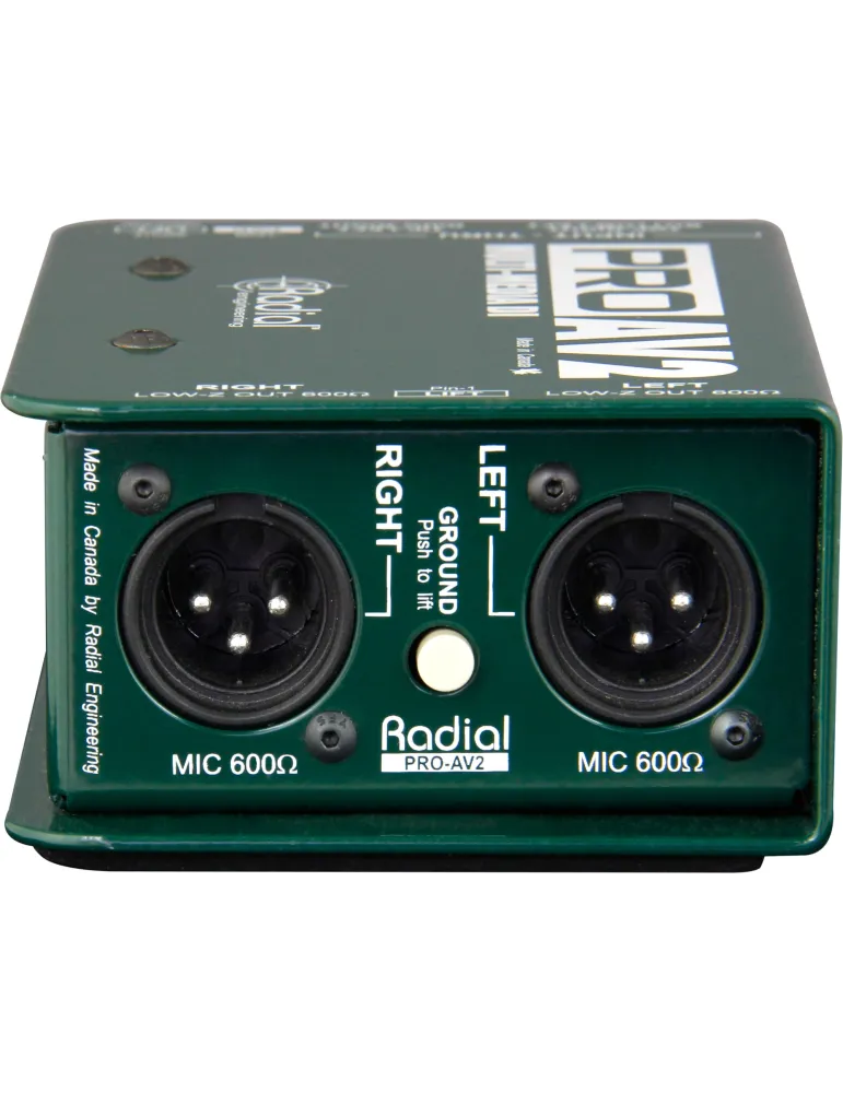  RADIAL ENGINEERING PRO-AV2 Direct boxes - Stereo multimedia passive D.I.|MusicGoodDeal 