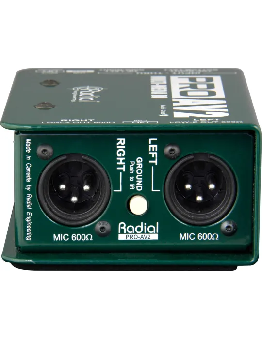  RADIAL ENGINEERING PRO-AV2 Direct boxes - Stereo multimedia passive D.I.|MusicGoodDeal 