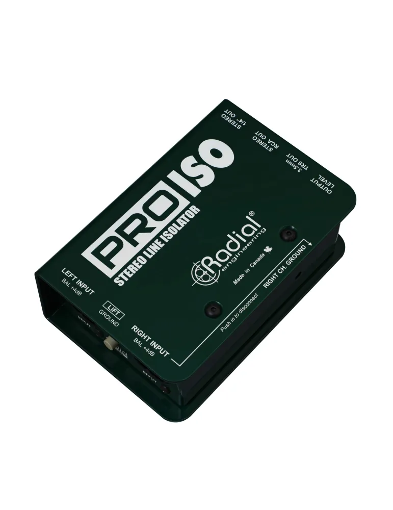  RADIAL ENGINEERING PRO-ISO Direct boxes - Stereo converter +4/-10dB|MusicGoodDeal 