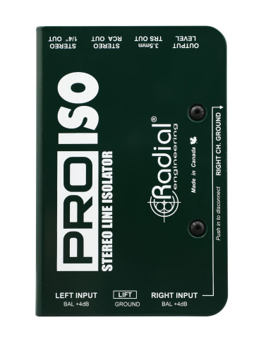  RADIAL ENGINEERING PRO-ISO DI-Boxen - Stereo-Konverter +4/-10dB|MusicGoodDeal  2
