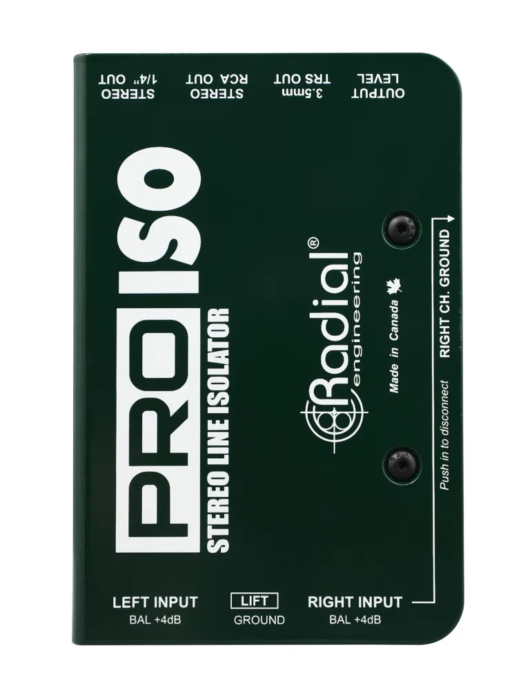  RADIAL ENGINEERING PRO-ISO Direct boxes - Stereo converter +4/-10dB|MusicGoodDeal 