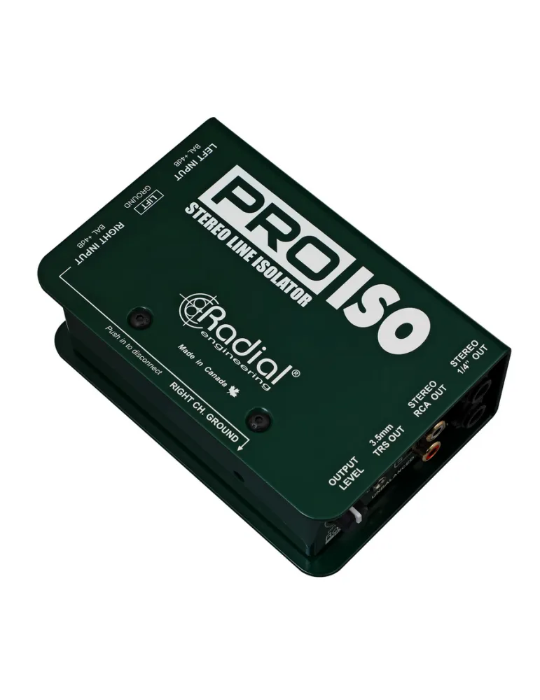  RADIAL ENGINEERING PRO-ISO Direct boxes - Stereo converter +4/-10dB|MusicGoodDeal 