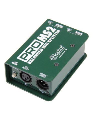  RADIAL ENGINEERING PRO-MS2 Splitters - 1 Eingang / 2 Ausgänge|MusicGoodDeal 