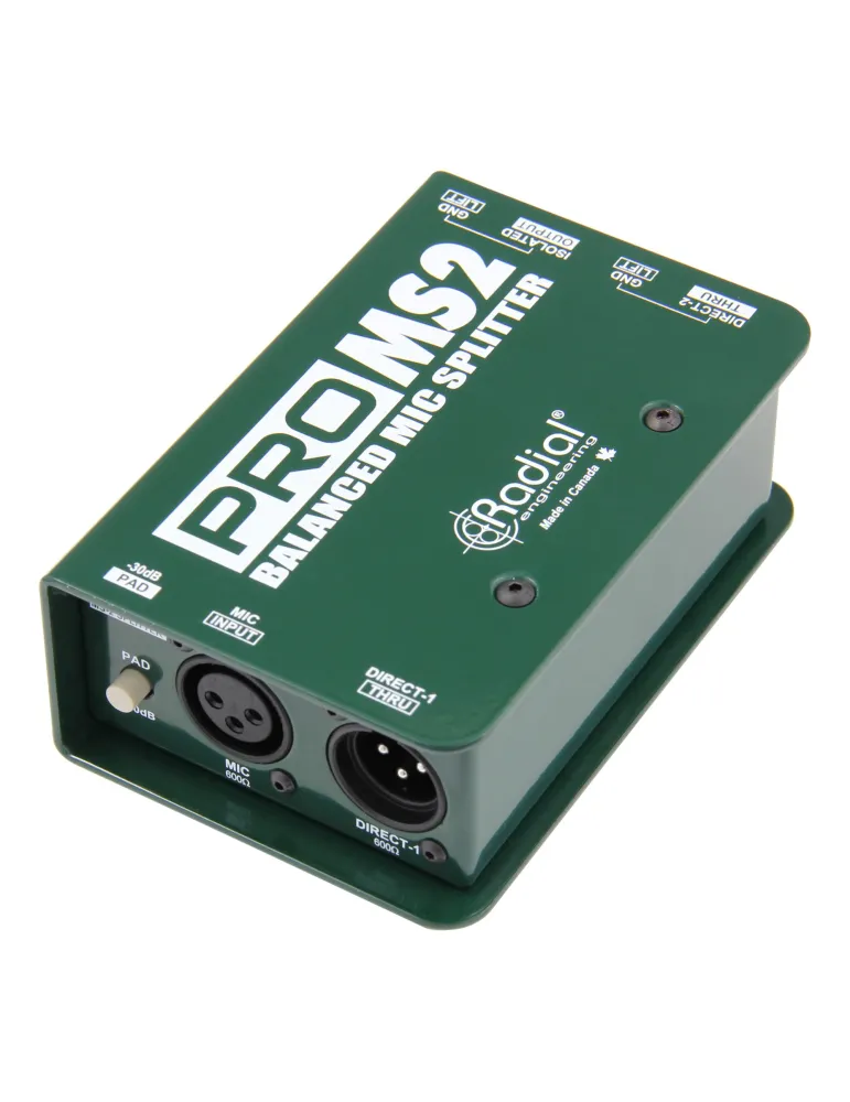  RADIAL ENGINEERING PRO-MS2 Splitters - 1 input / 2 outputs|MusicGoodDeal 