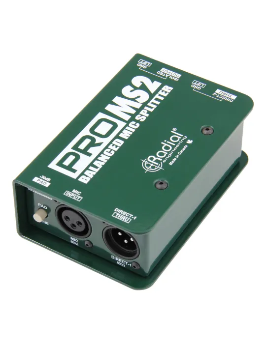  RADIAL ENGINEERING PRO-MS2 Splitters - 1 input / 2 outputs|MusicGoodDeal 
