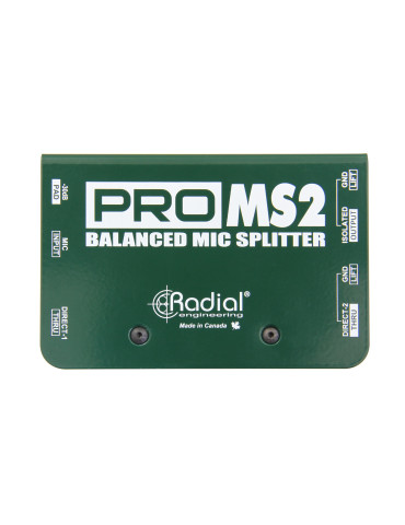  RADIAL ENGINEERING PRO-MS2 Splitters - 1 Eingang / 2 Ausgänge|MusicGoodDeal  2