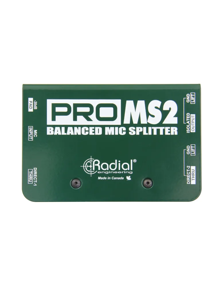  RADIAL ENGINEERING PRO-MS2 Splitters - 1 input / 2 outputs|MusicGoodDeal 